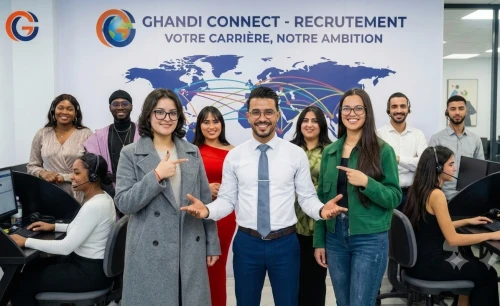Recrutement Ghandi Connect centre d'appel Casablanca